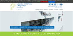 Desktop Screenshot of farmaciabergua.com