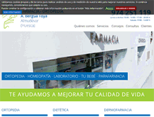 Tablet Screenshot of farmaciabergua.com